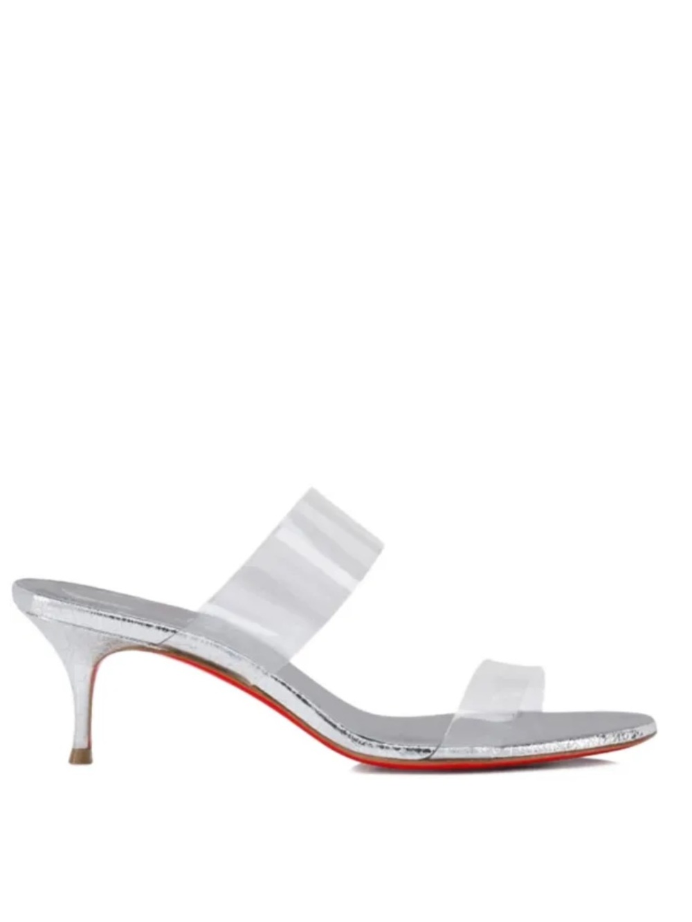 CHRISTIAN LOUBOUTIN Just Nothing Clear Slide Sandals NEW - Picture 2 of 11